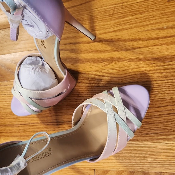 High 6" Stilleto Heel Pastel Ombre 10 NEW - Picture 3 of 7